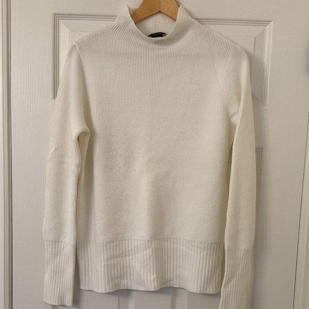 French Connection White Turtleneck Sweater